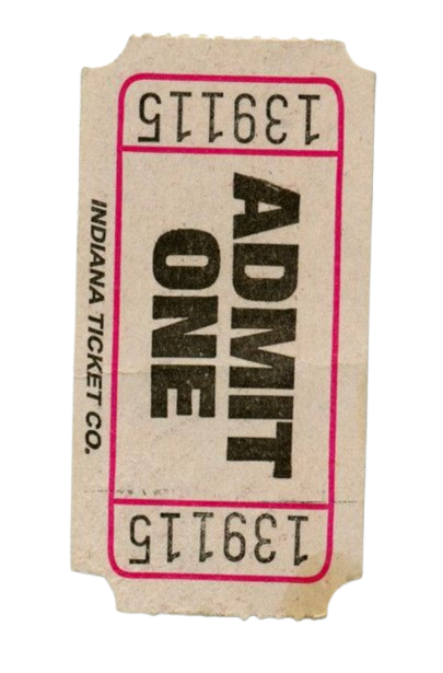 Movie ticket stub